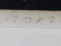 Henk van der Horst - houtsnede signatuur